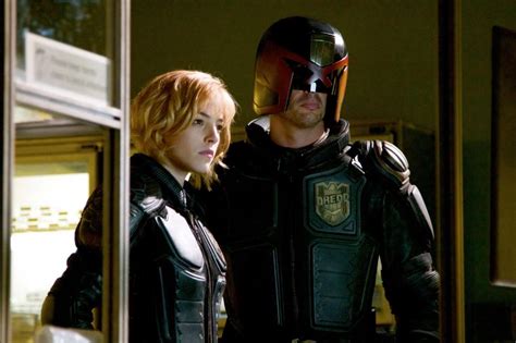 Dredd. 2012 | Maturity Rating: 16+ | 1h 35m | Action. Unavailable on an ad-supported plan due to licensing restrictions. Enforcing the law in a violent dystopian society, Judge Dredd and a new trainee fight their way through a tower block to bring down a drug boss. Starring: Karl Urban, Olivia Thirlby, Lena Headey.